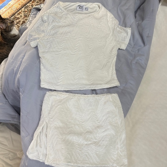 Princess Polly Dresses & Skirts - Princess Polly Textured Top and Skirt Set